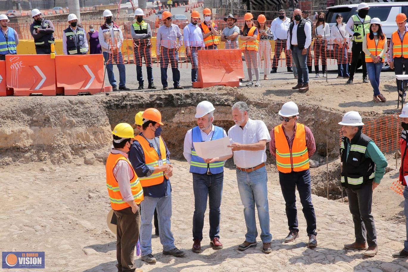 Determinan SCOP e INAH plan de acción para preservar vestigios arqueológicos de salida Salamanca