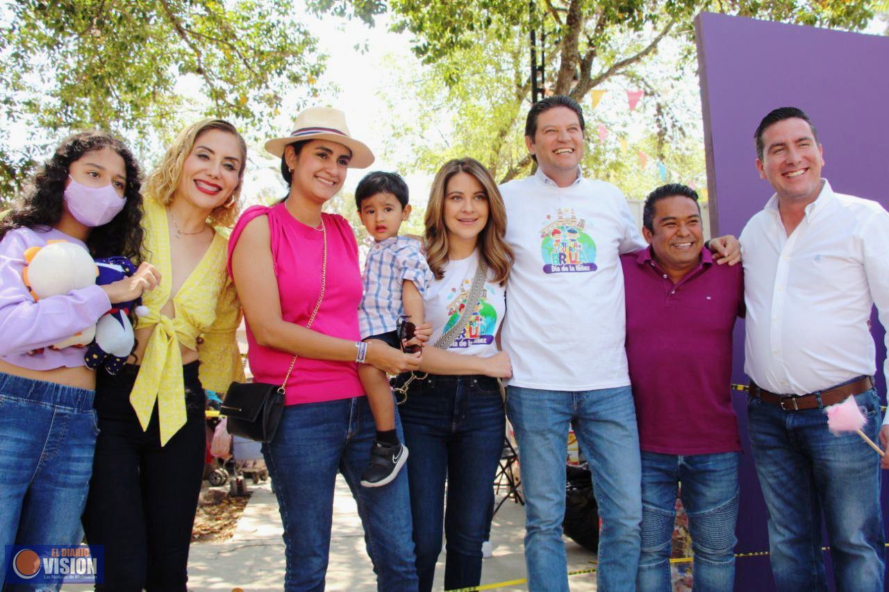Magia, diversión y brillo se vio en Morelia con el festival del Día de la Niñez