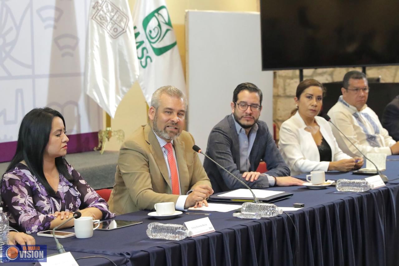 Michoacán listo para recibir las oficinas nacionales del IMSS: Bedolla