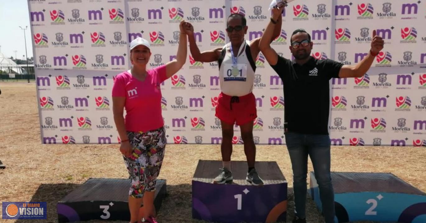 Arrasa Michoacán en atletismo dentro de los Juegos Nacionales de Adultos Mayores y Atletas Máster