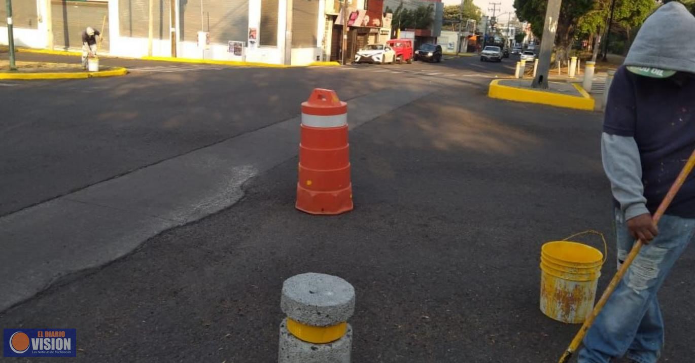 Baliza Gobierno Municipal avenidas de Morelia