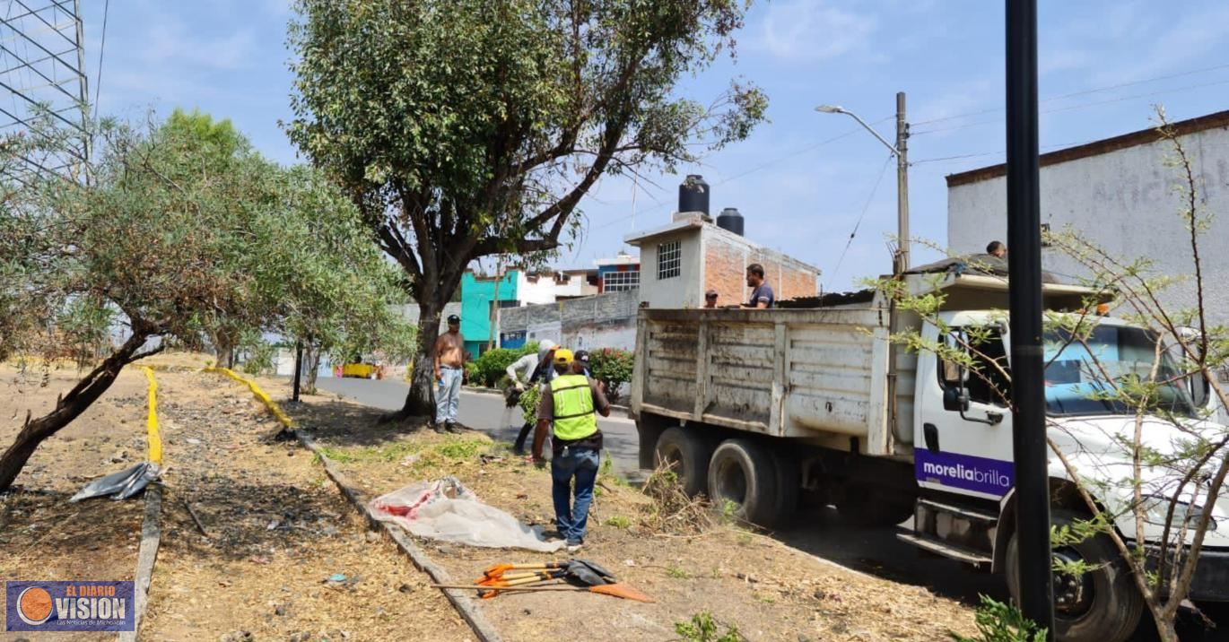Gobierno Municipal realiza jornada integral de limpieza en colonia Jesús Romero Flores