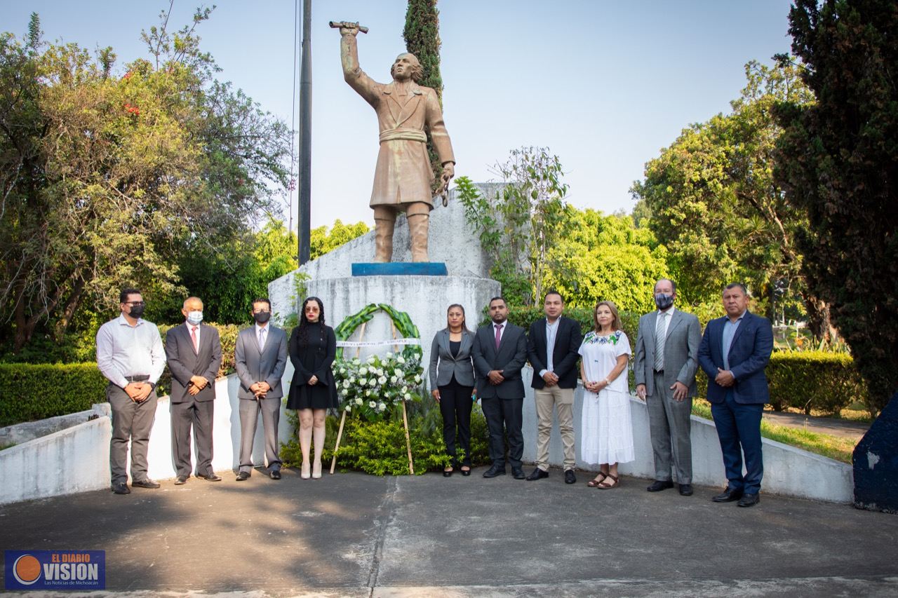 Conmemoran 269 aniversario del natalicio de Miguel Hidalgo 