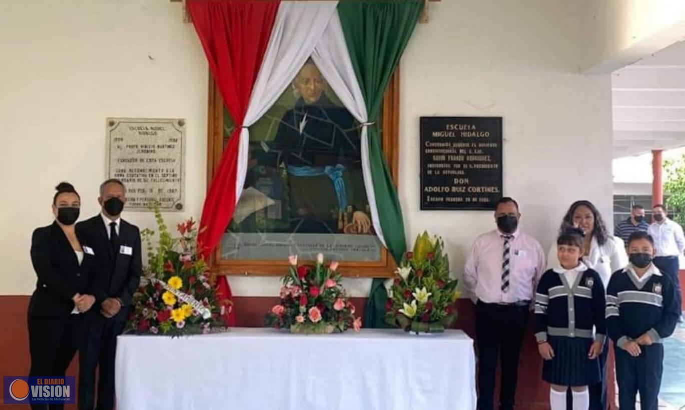 Conmemoraron CCLXIX aniversario del natalicio de Don Miguel Hidalgo 