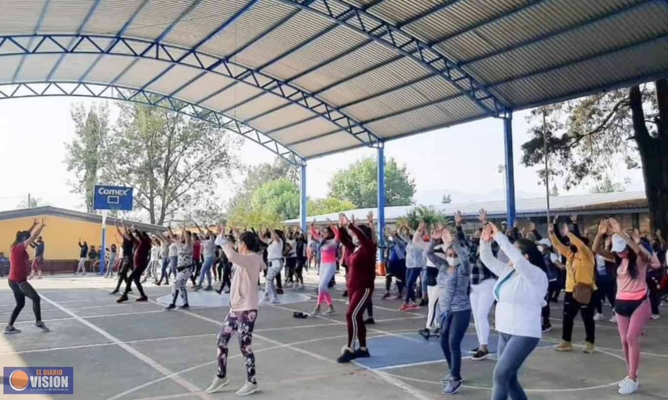 Ayuntamiento de Zacapu, realizó jornada de activación física en instituciones educativas 