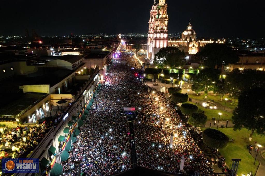 Con más de 65 mil asistentes, Bronco brilló en Morelia en su 481 Aniversario