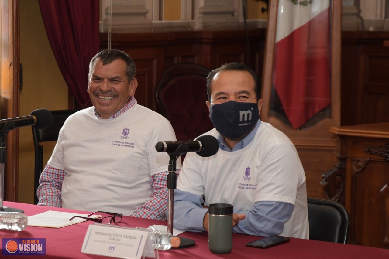 Invita Ayuntamiento a “sacarle brillo” a las banquetas de Morelia