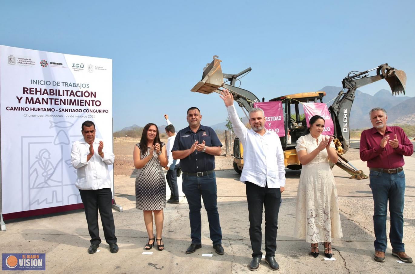 Inicia rehabilitación carretera en Tierra Caliente: Bedolla