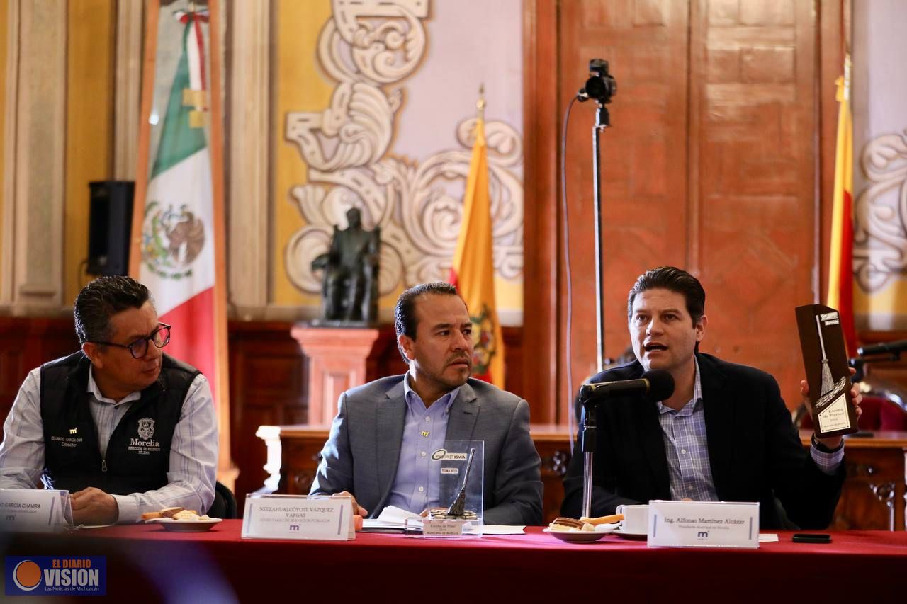Recibirá Morelia premio internacional como una de las ciudades más limpias del mundo