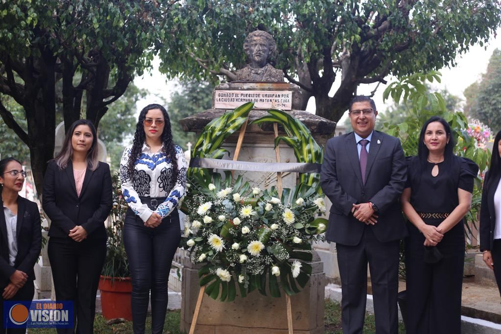 Rememoran 140 aniversario luctuoso de Manuel Ocaranza 