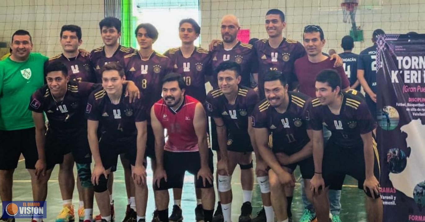 Uruapan califica a etapa estatal de voleibol del torneo 
