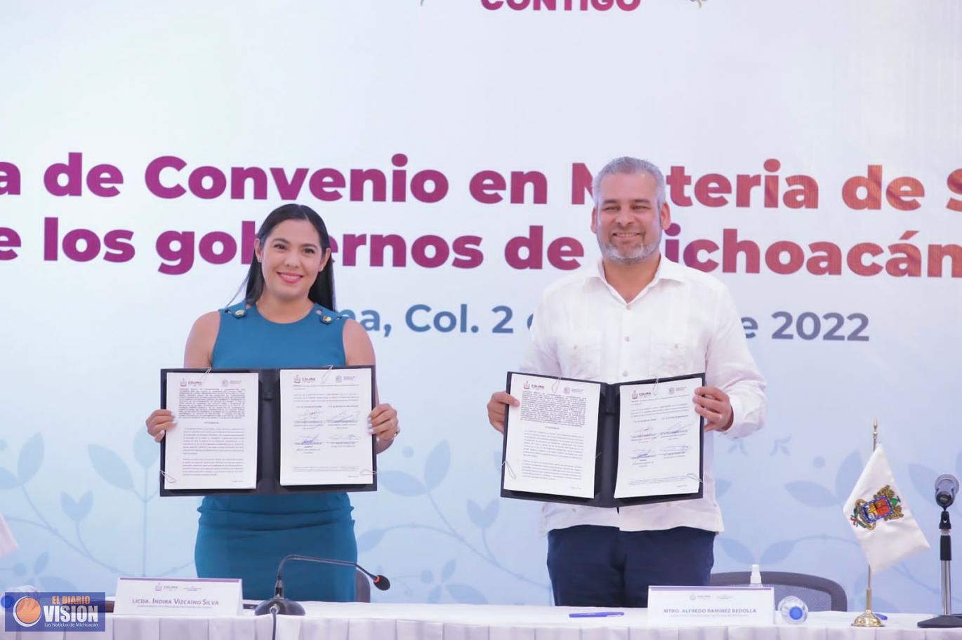 Colima y Michoacán firman acuerdo por la seguridad y desarrollo económico de la región