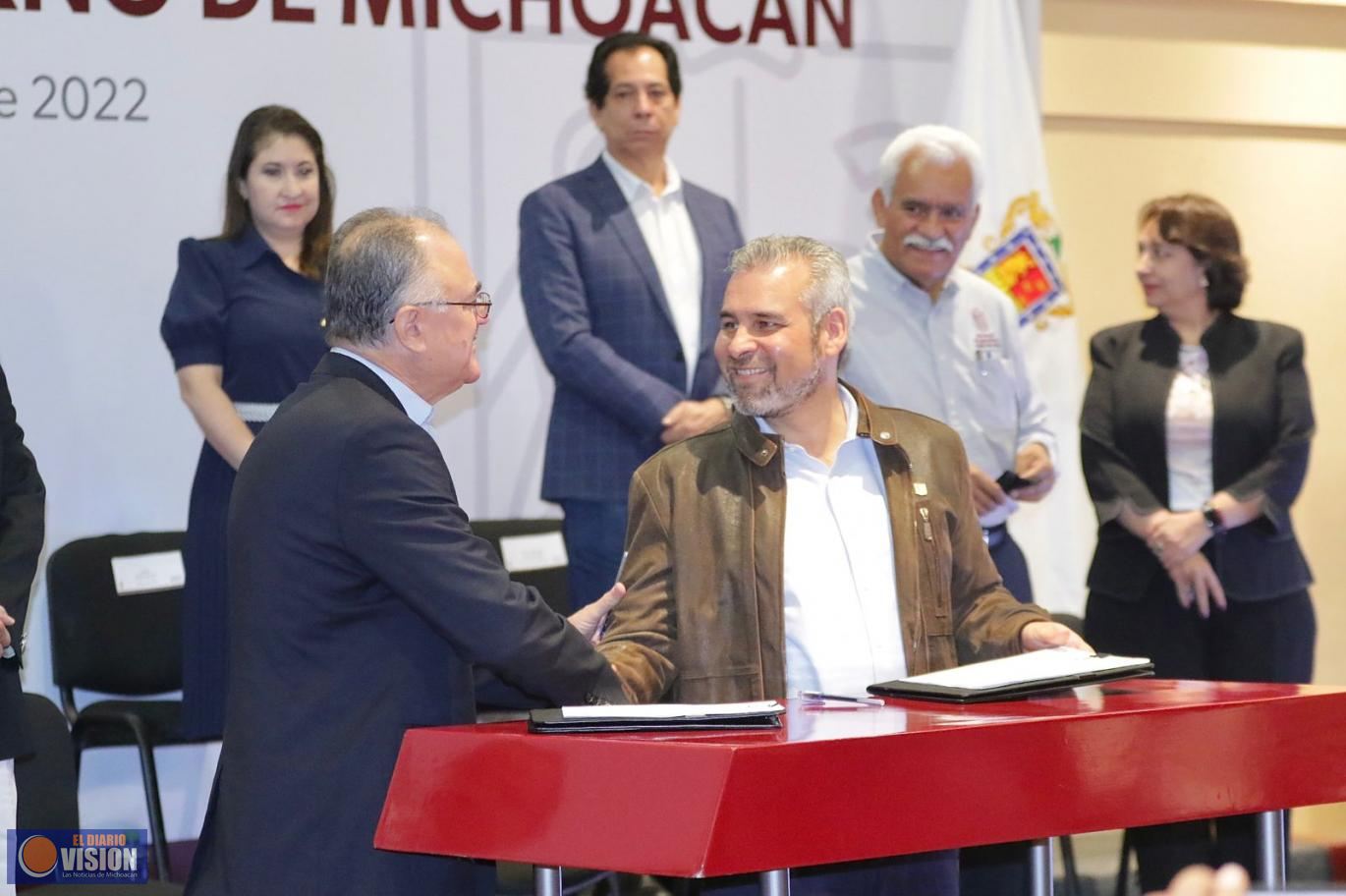 Firma Bedolla convenio con INIFAP para potenciar producción agropecuaria