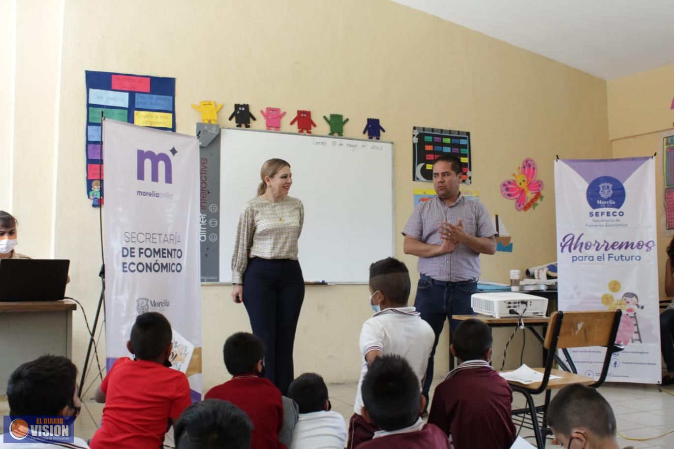SEFECO impulsa la Cultura del Ahorro en la niñez, en la Tenencia de Tiripetío