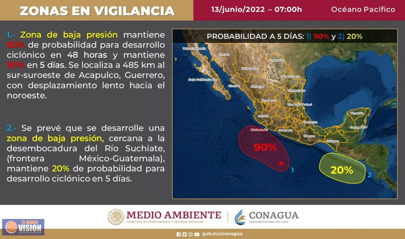 Ante pronóstico de lluvias pide PC estatal tomar medidas preventivas