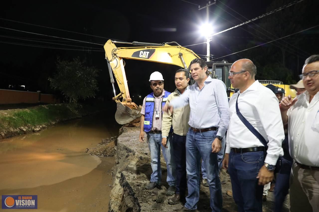 Alfonso Martínez recorrió avenida Siervo de la Nación para supervisar trabajos de puente colapsado 