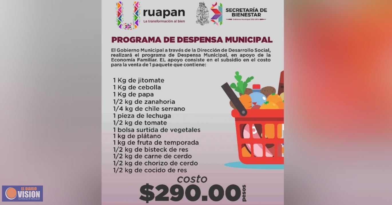 Gobierno del Bien lanza programa de despensa municipal