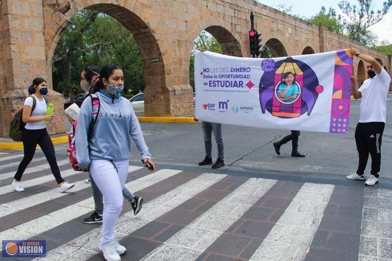DIF Morelia brinda educación para prevenir el Trabajo Infantil