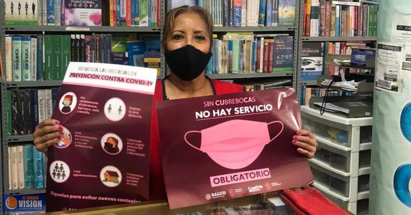 *Intensifica Coepris acciones de prevención contra el Covid-19 en establecimientos