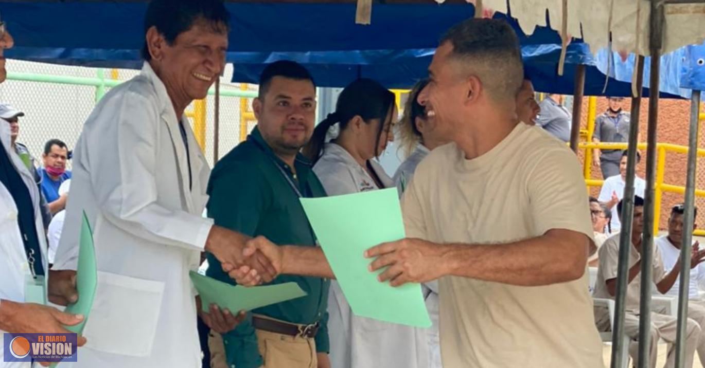 Con éxito culmina “Programa integral para el tratamiento de adicciones” en penal de Apatzingán