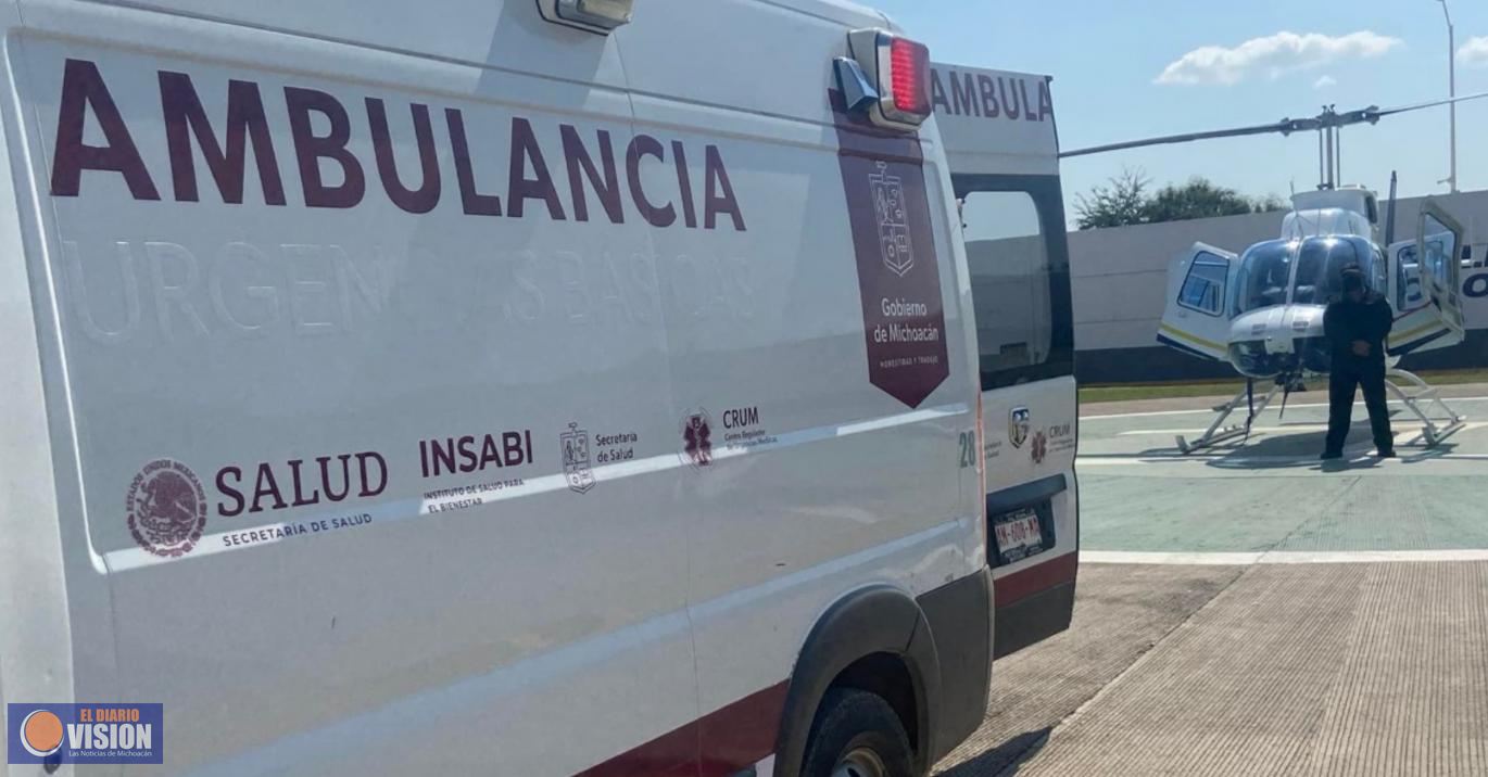 Con éxito, más de 21 mil traslados prehospitalarios en Michoacán