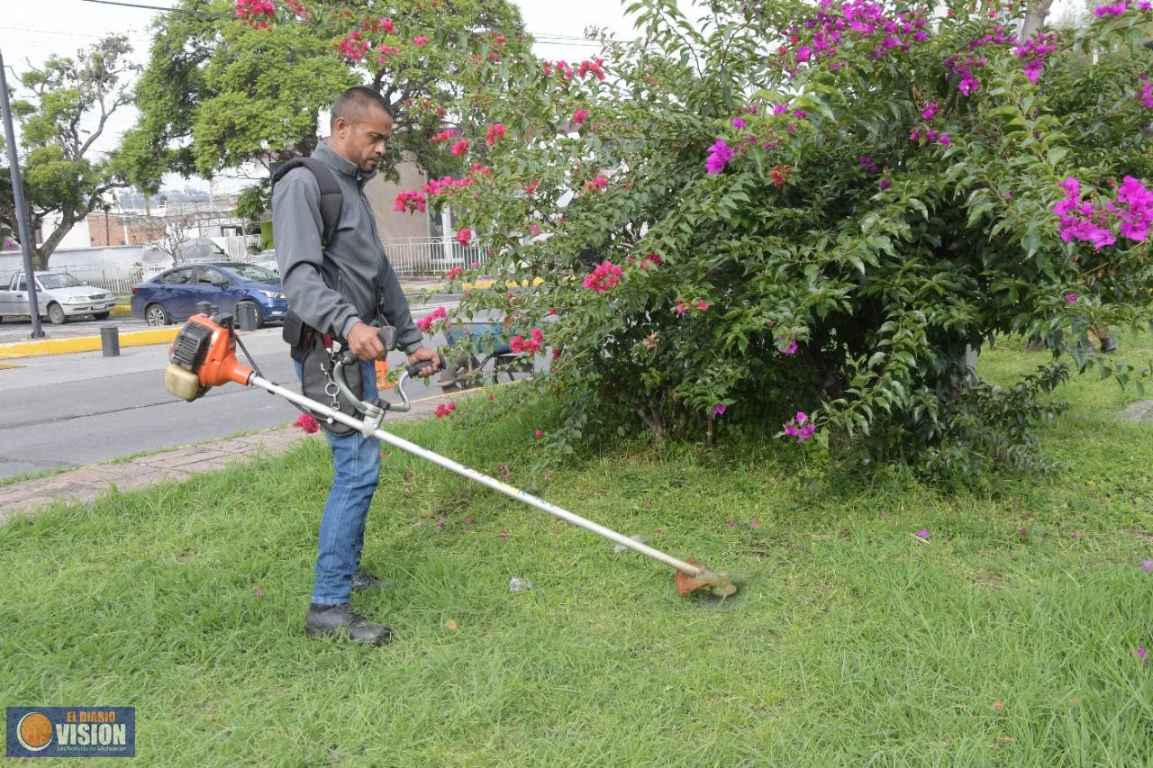 Realizan intensa jornada de limpieza en vialidades de Morelia