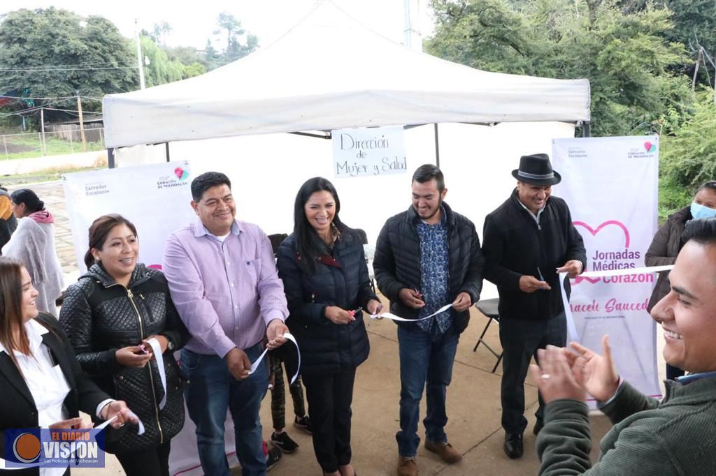 Araceli Saucedo poner en marcha Jornadas de Salud con Corazón