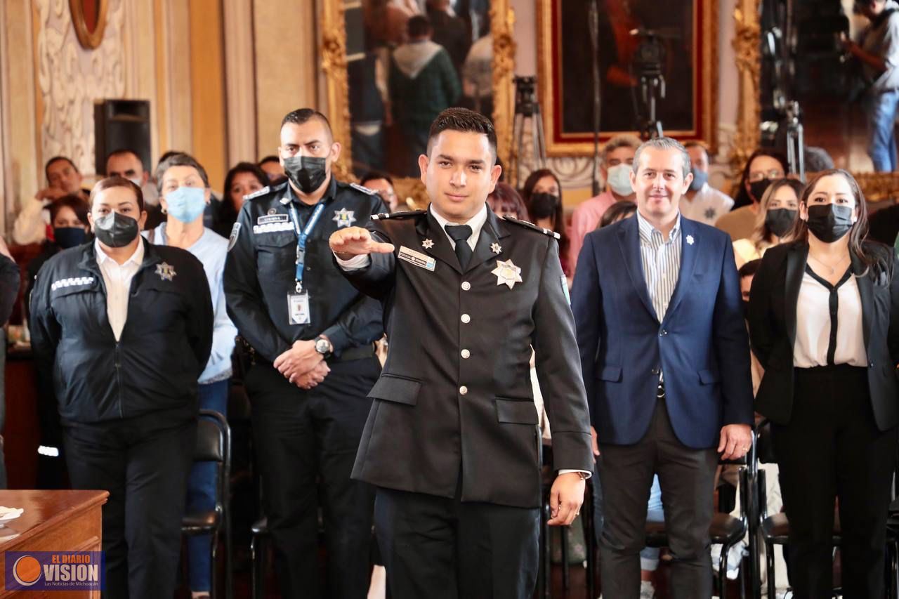 Gobierno Municipal designa Comisario de la Policía de Morelia; se refuerza cultura de la legalidad