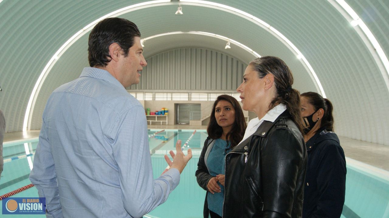Supervisa Alfonso Martínez alberca Semiolimpica Morelos-INDECO