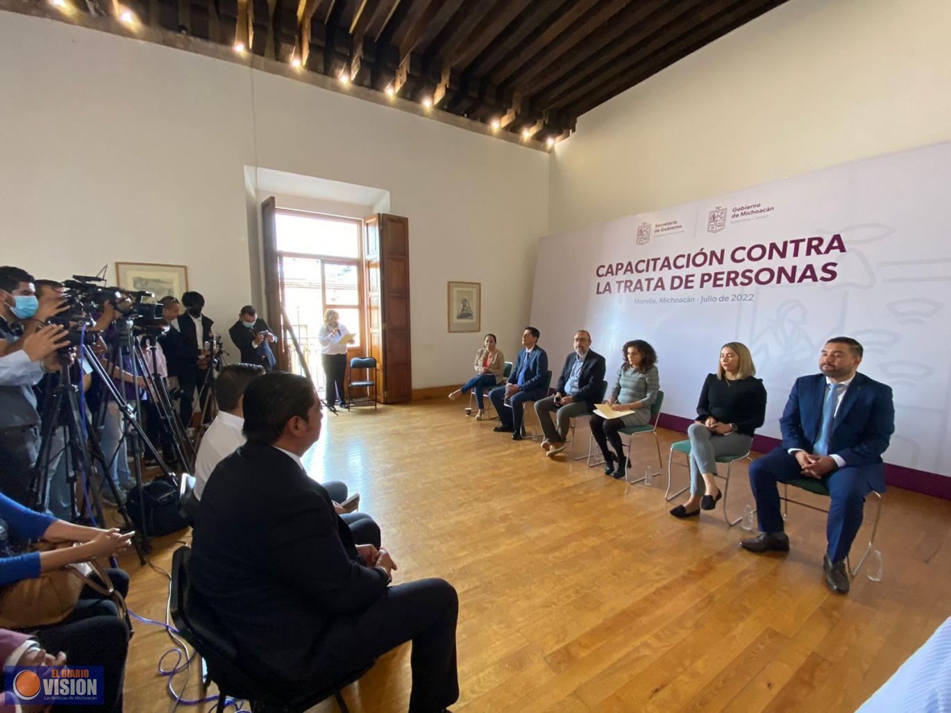 Inicia Segob jornadas de capacitación contra la trata de personas
