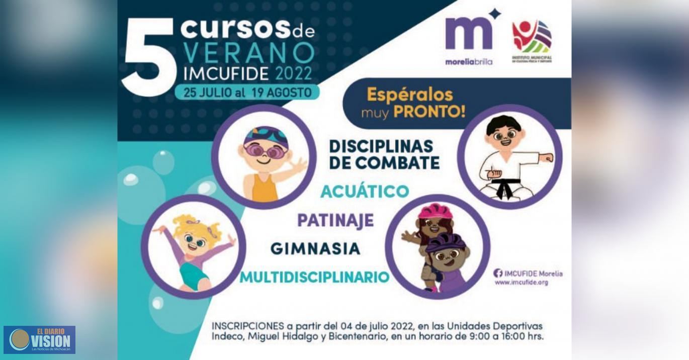 Lanza IMCUFIDE convocatoria para Cursos de Verano 2022