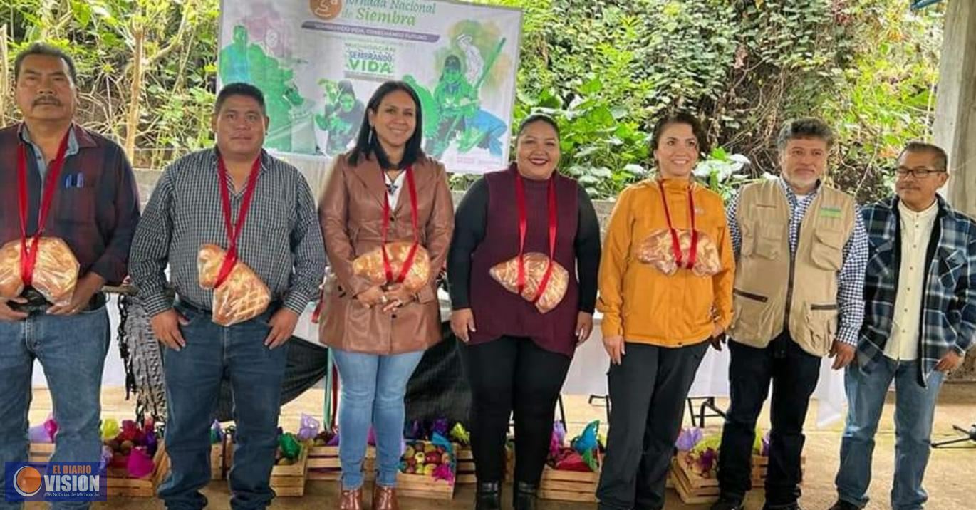 Marisol López Figueroa, puso en marcha la Tercera Jornada Nacional Sembrando Vida