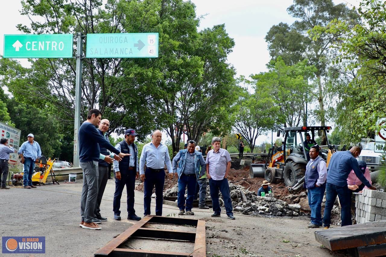 Continúa reparación de vialidades que históricamente se inundaban en Morelia