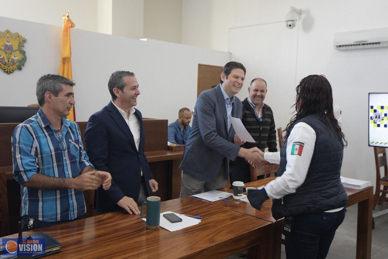 Instruye Alfonso Martínez refuerzo de seguridad cercana e integral a Policía de Morelia