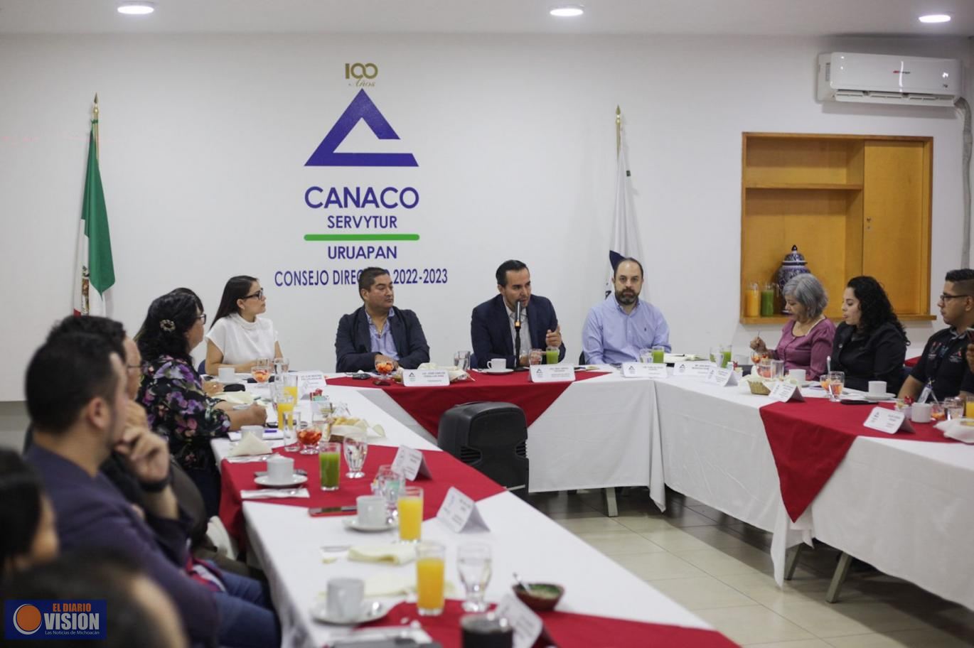 Obras, movilidad y planeación, temas de interés para Canaco