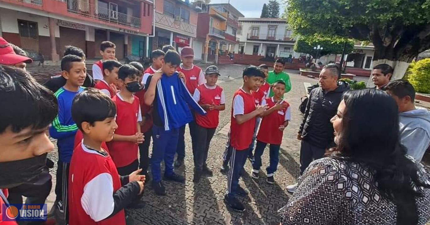 Selección de Tingambato representa al municipio en Torneo Estatal Sub-13