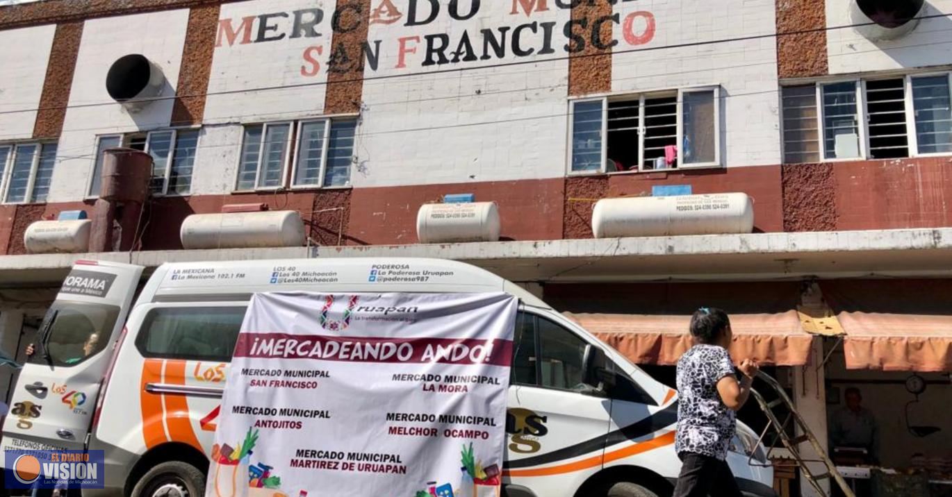 Gobierno del Bien redobla esfuerzos  para mejorar mercados municipales 