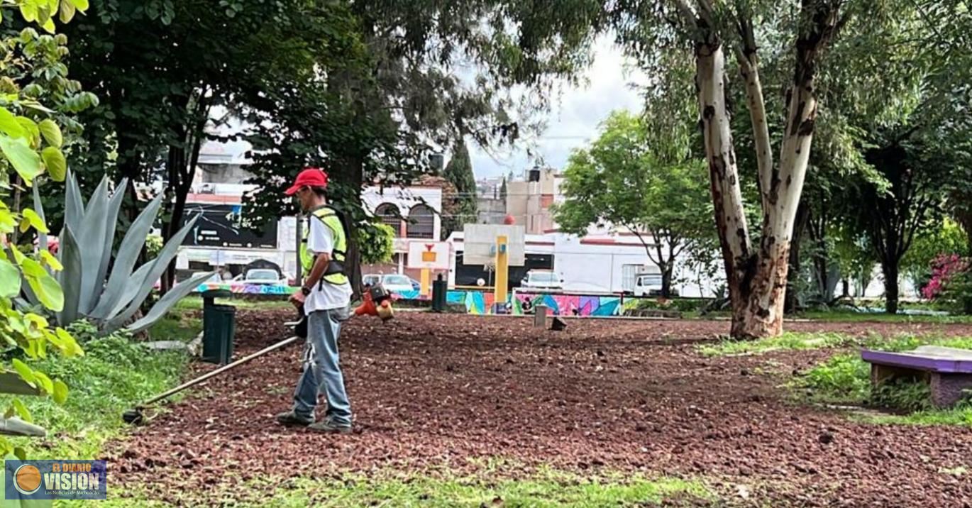 Realizan jornada de limpieza en Jardines del Rincón 