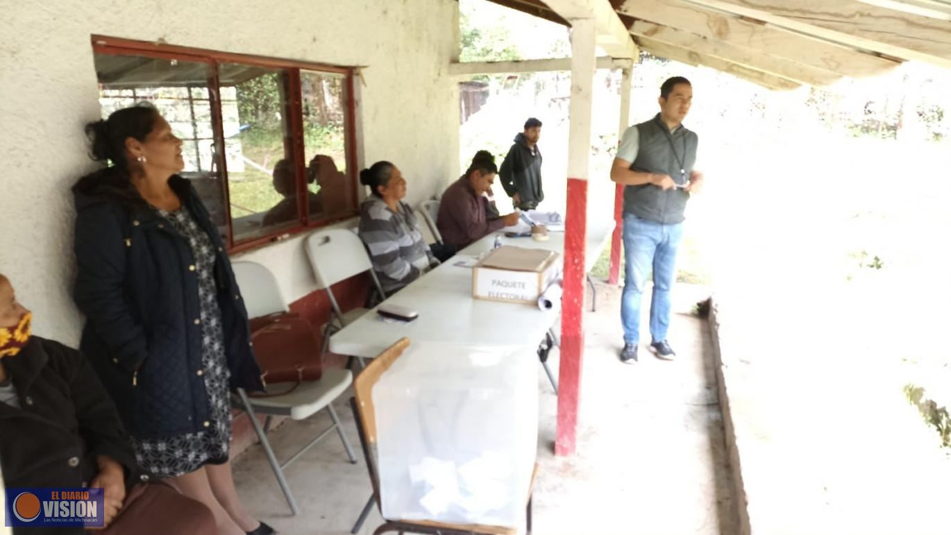 Morelianos eligen a autoridades auxiliares en San Miguel del Monte y Cuto de la Esperanza
