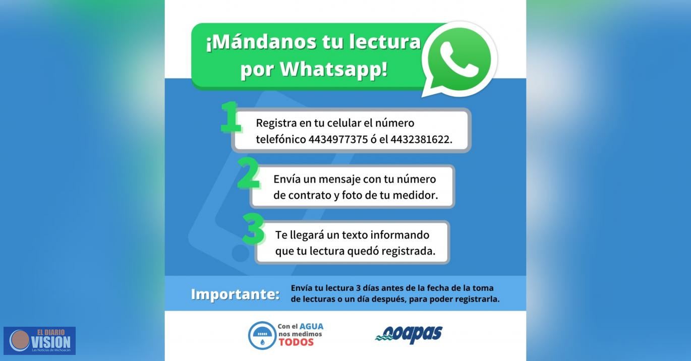 Registro de lectura, indispensable para conocer consumos reales de agua