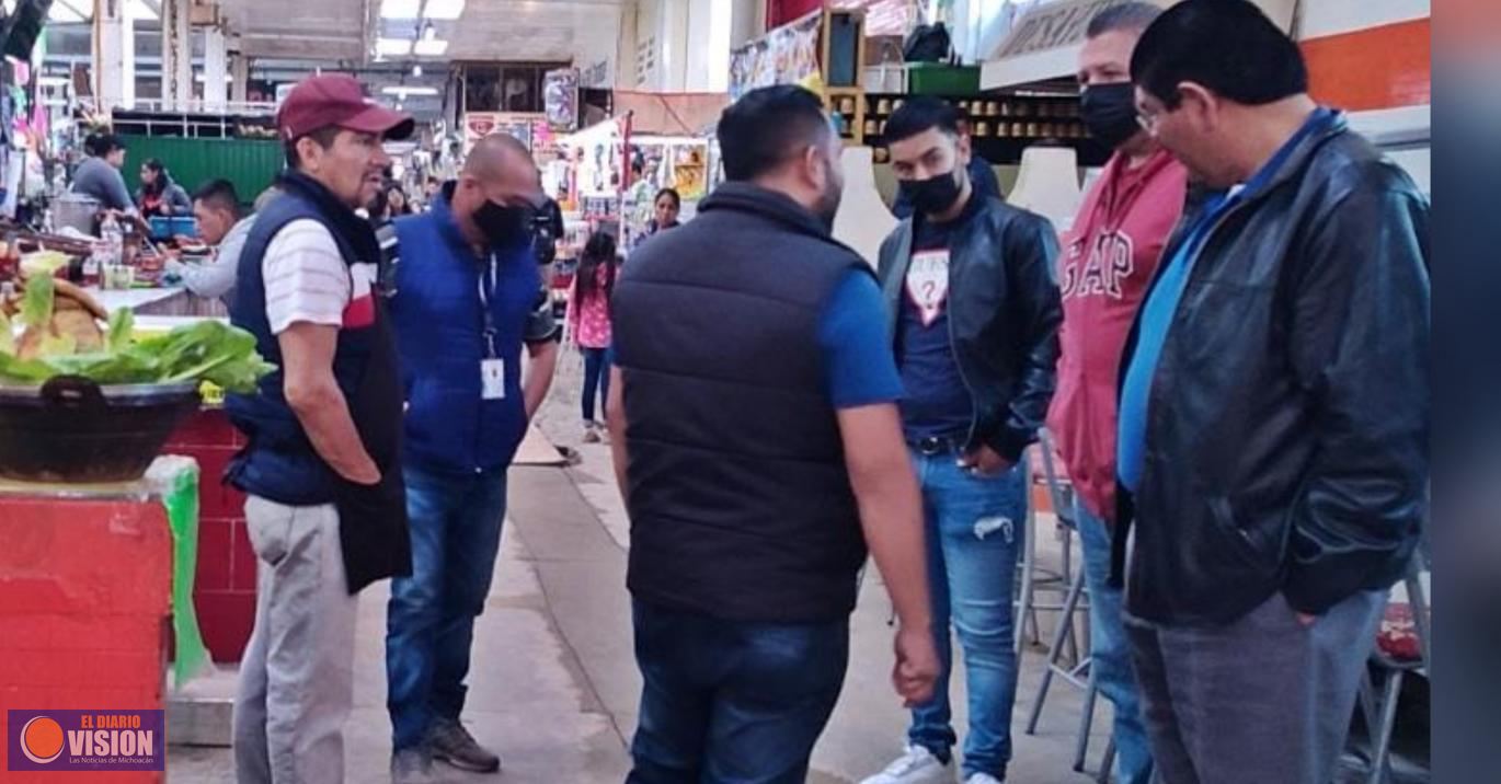 Dirección de Mercados y supervisa trabajos de rehabilitación en el Mercado Independencia