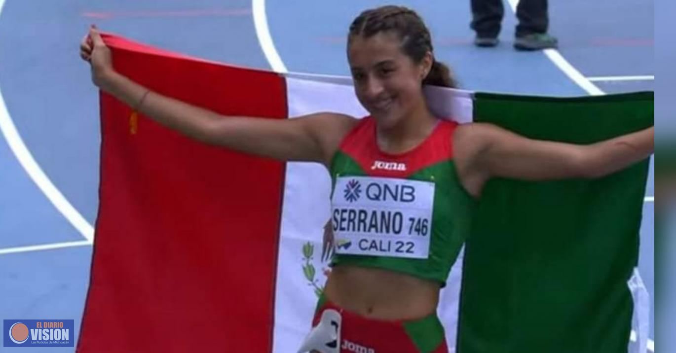 La michoacana Karla Ximena Serrano gana medalla de oro en Mundial de Atletismo sub 20
