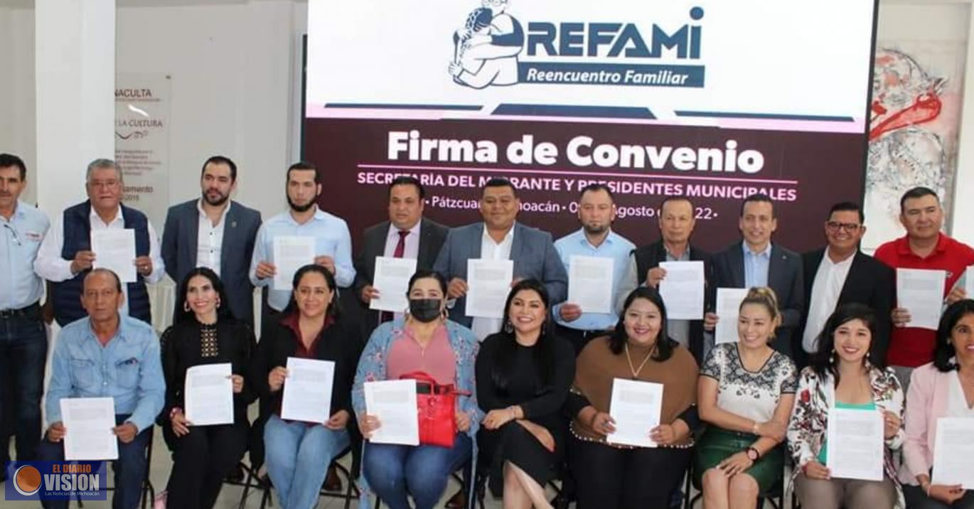 El municipio de Tingambato y la Secretaría del Migrante firman convenio de colaboración