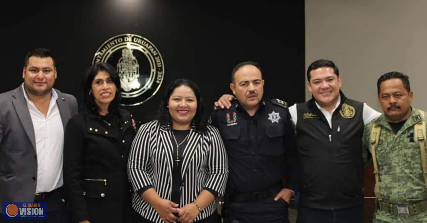 Marisol López Figueroa, participó en la Seguridad Pública Región Uruapan