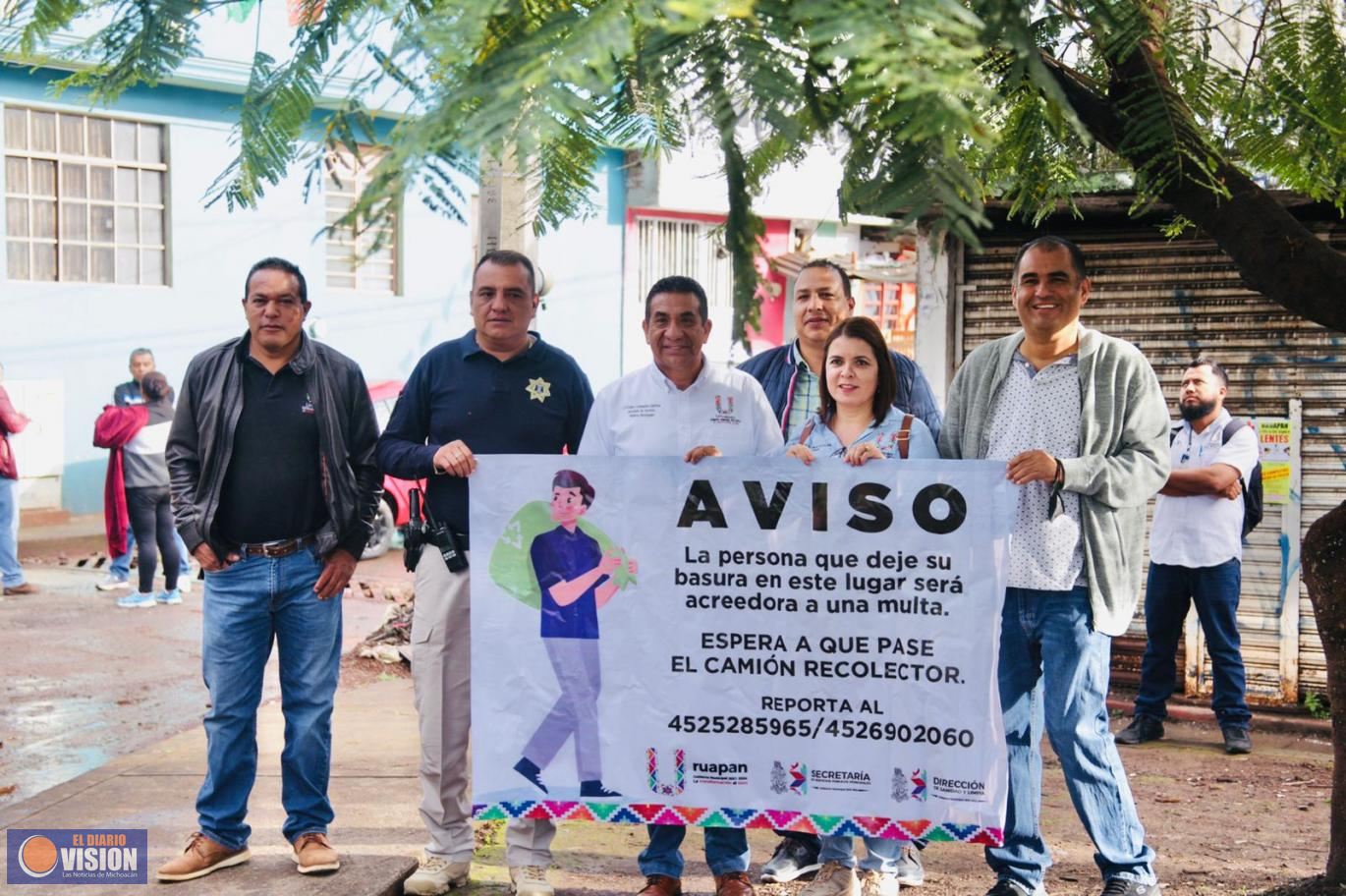 Gobierno del Bien trabaja por una ciudad más limpia y segura