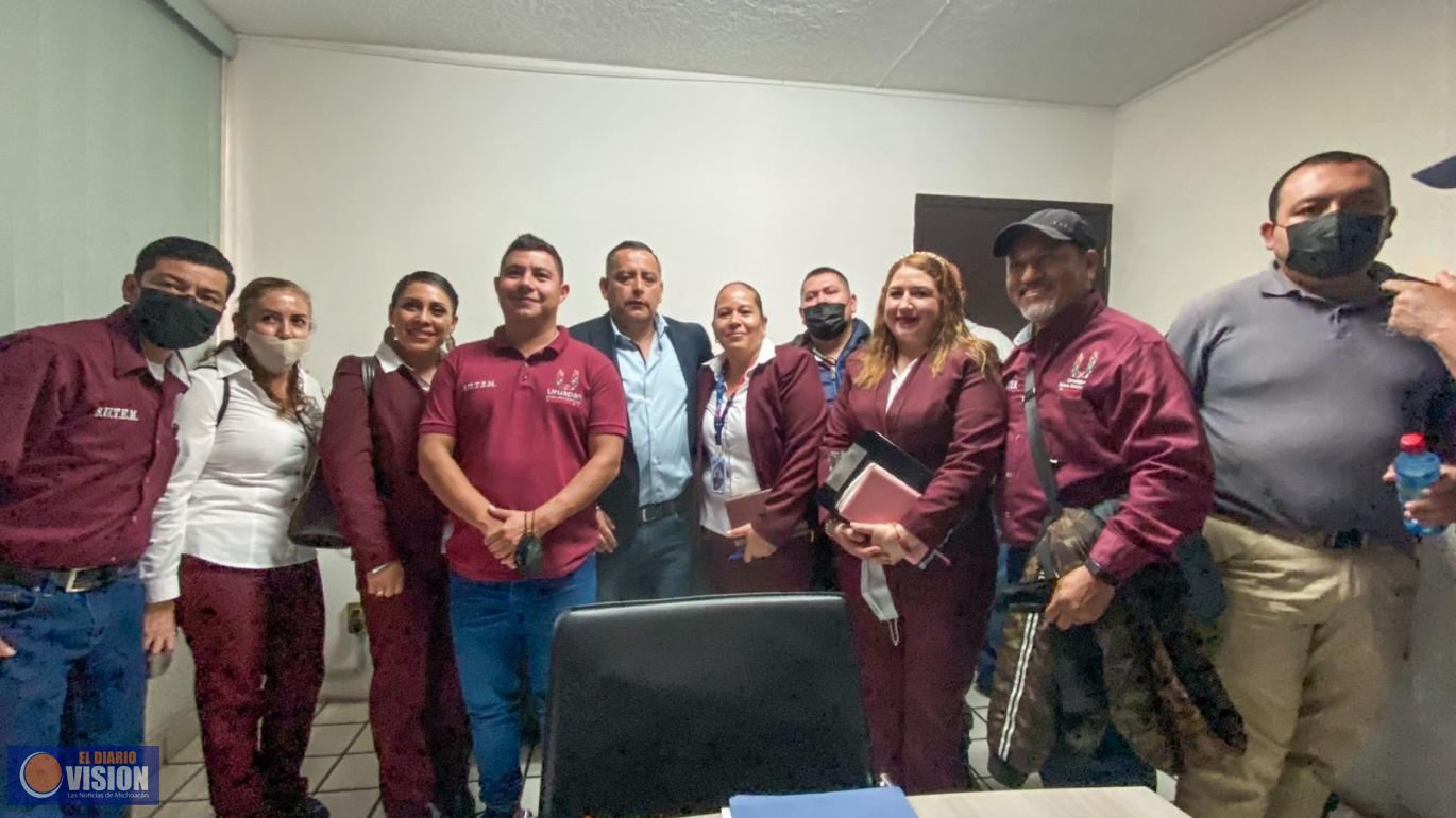 Tesorero se reúne con trabajadores de Sutem