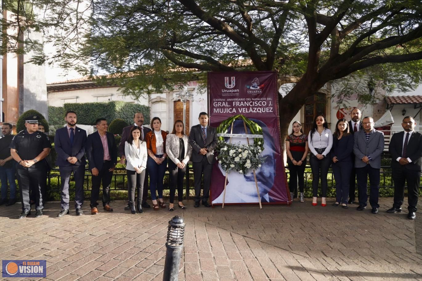 Encabeza Nacho Campos 138 aniversario del natalicio de Francisco J. Múgica 