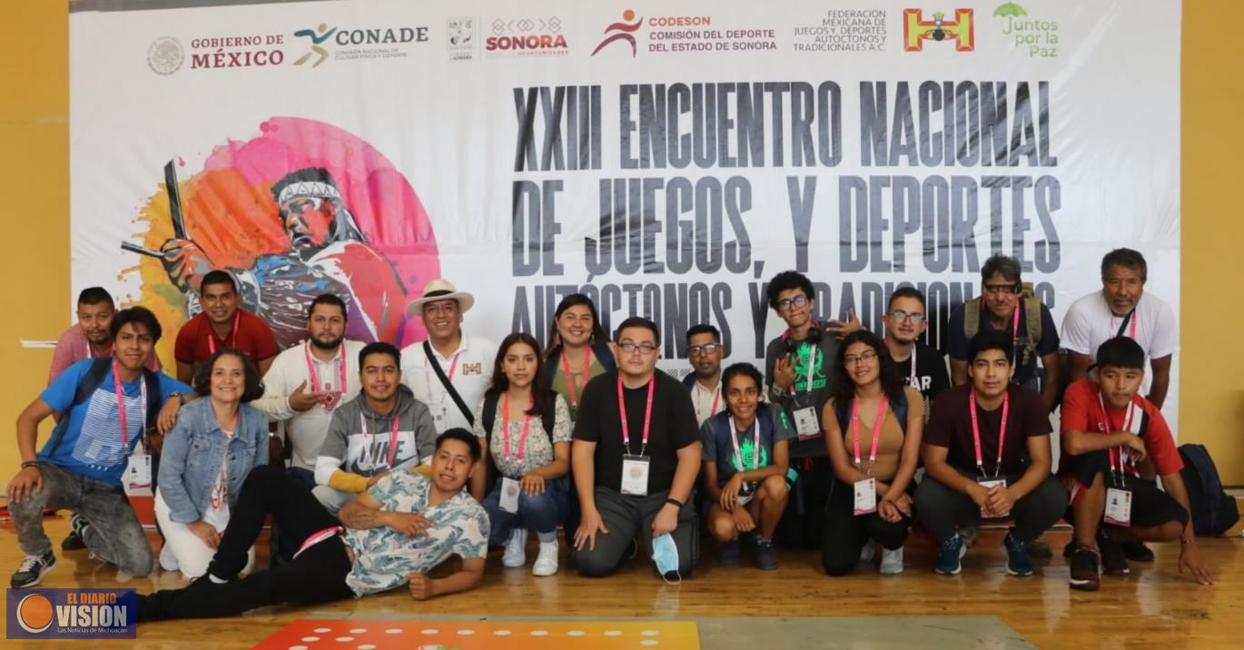 Inician michoacanos en el XXIII Encuentro Nacional de Juegos Autóctonos y Tradicionales 2022