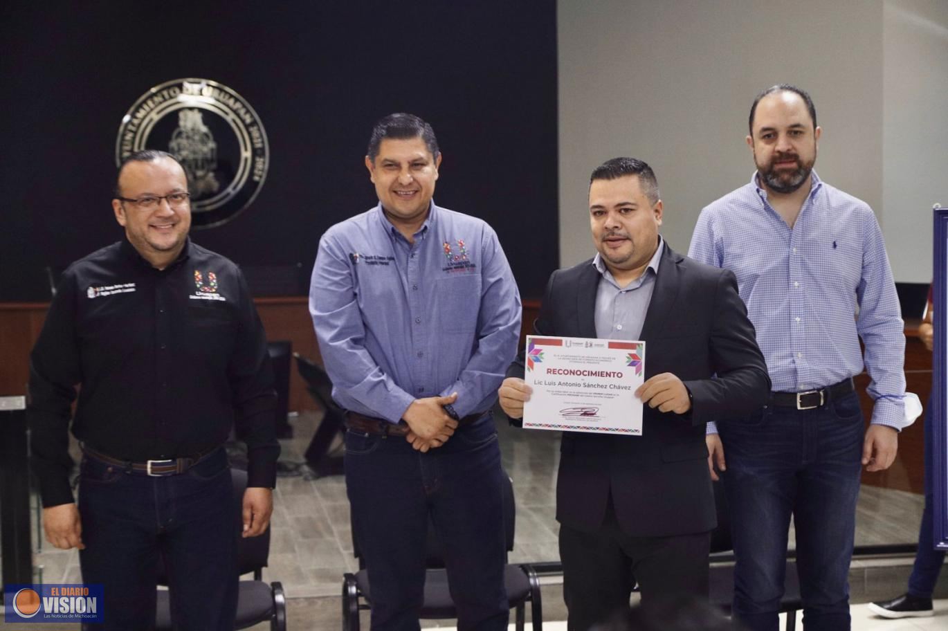 Recupera Uruapan primer lugar nacional en Mejora Regulatoria