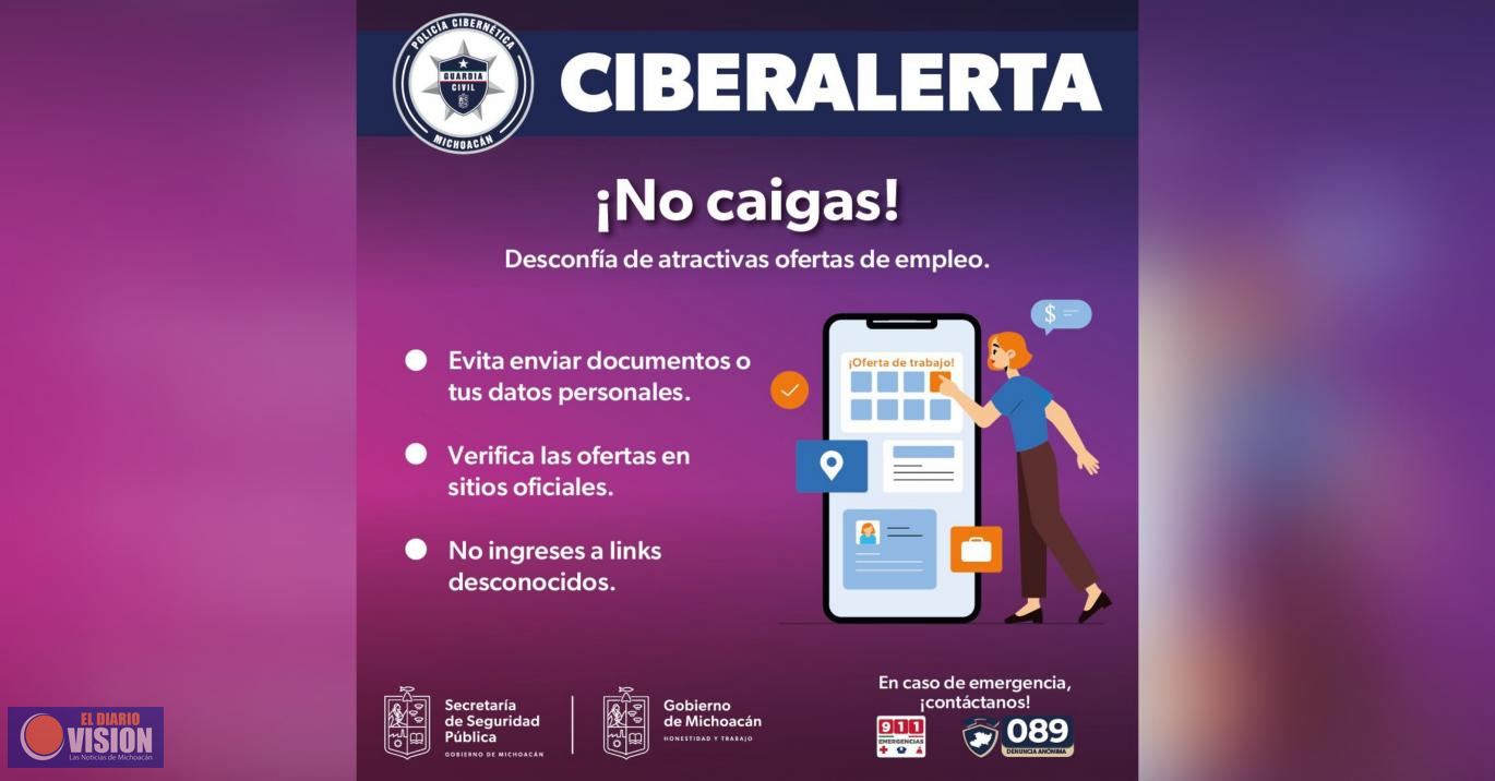 SSP emite ciberalerta por falsas ofertas de empleo